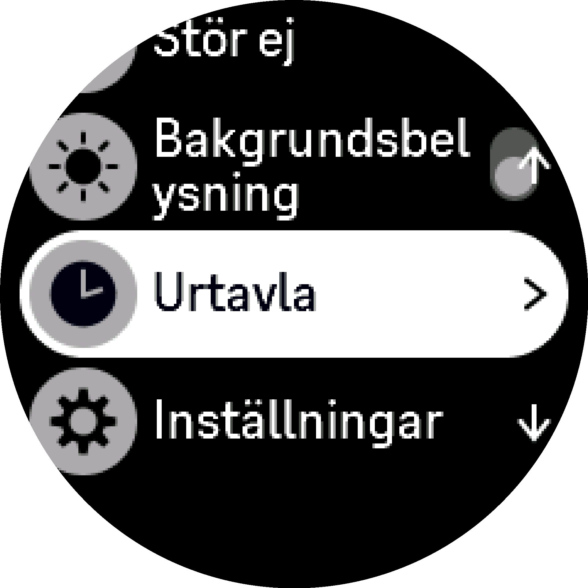 urtavla-inställning S9PP