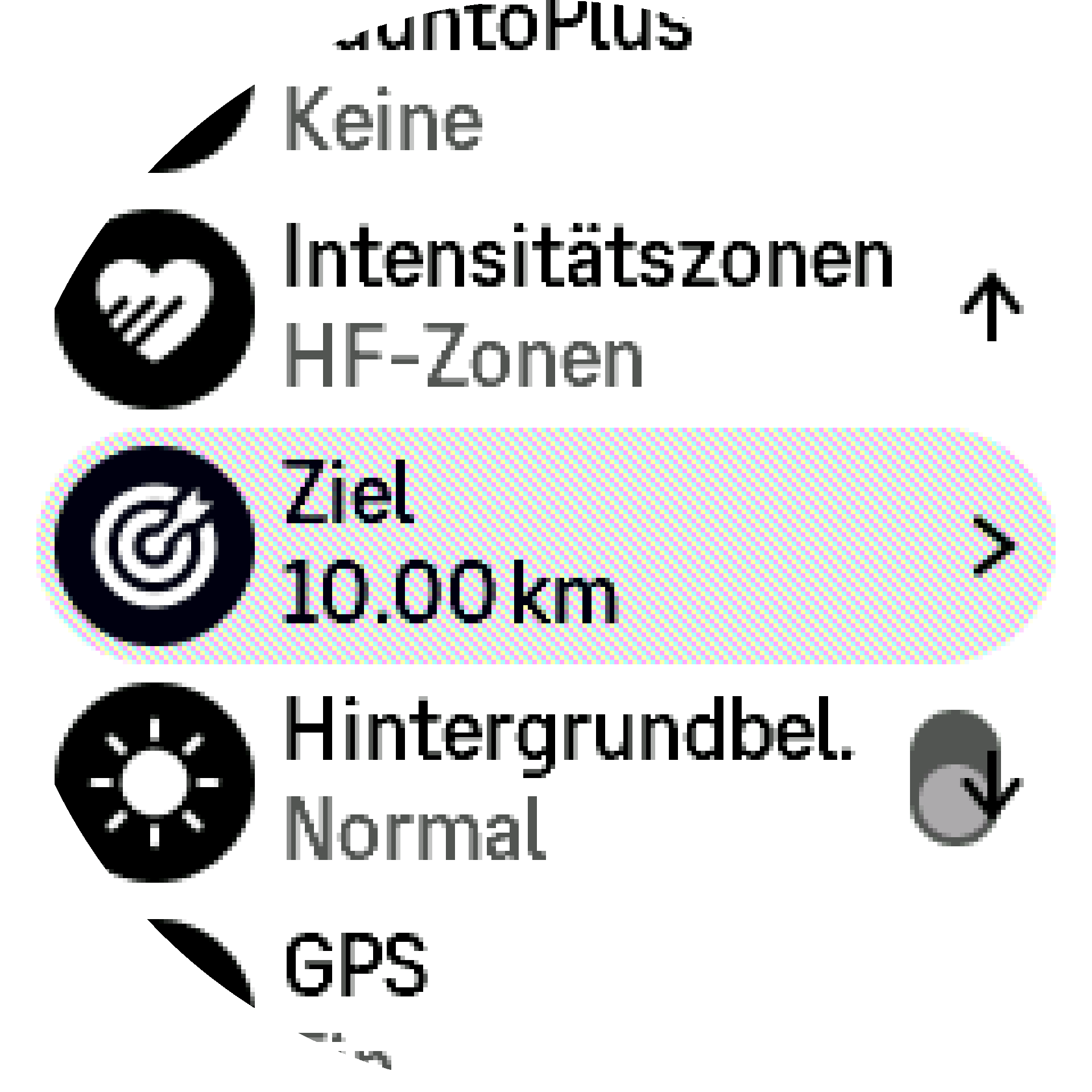 Sportmodus Zonen S9PP