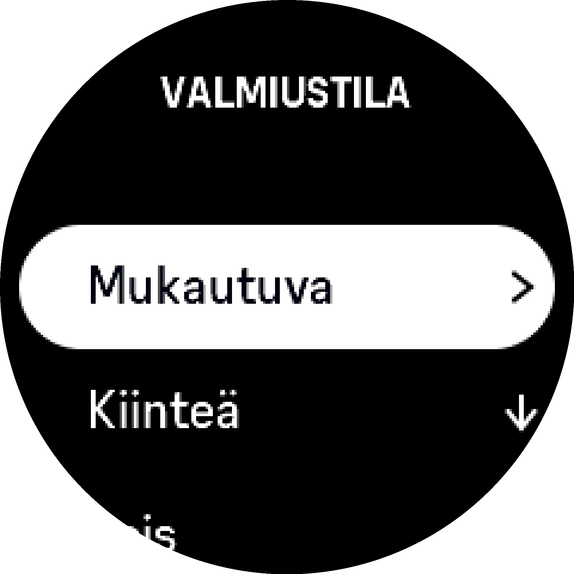 Taustavalon asetukset S9PP