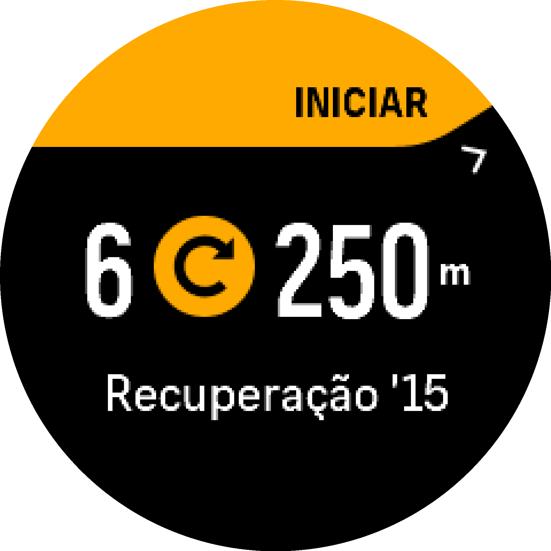 Início do treino de intervalo S9PP