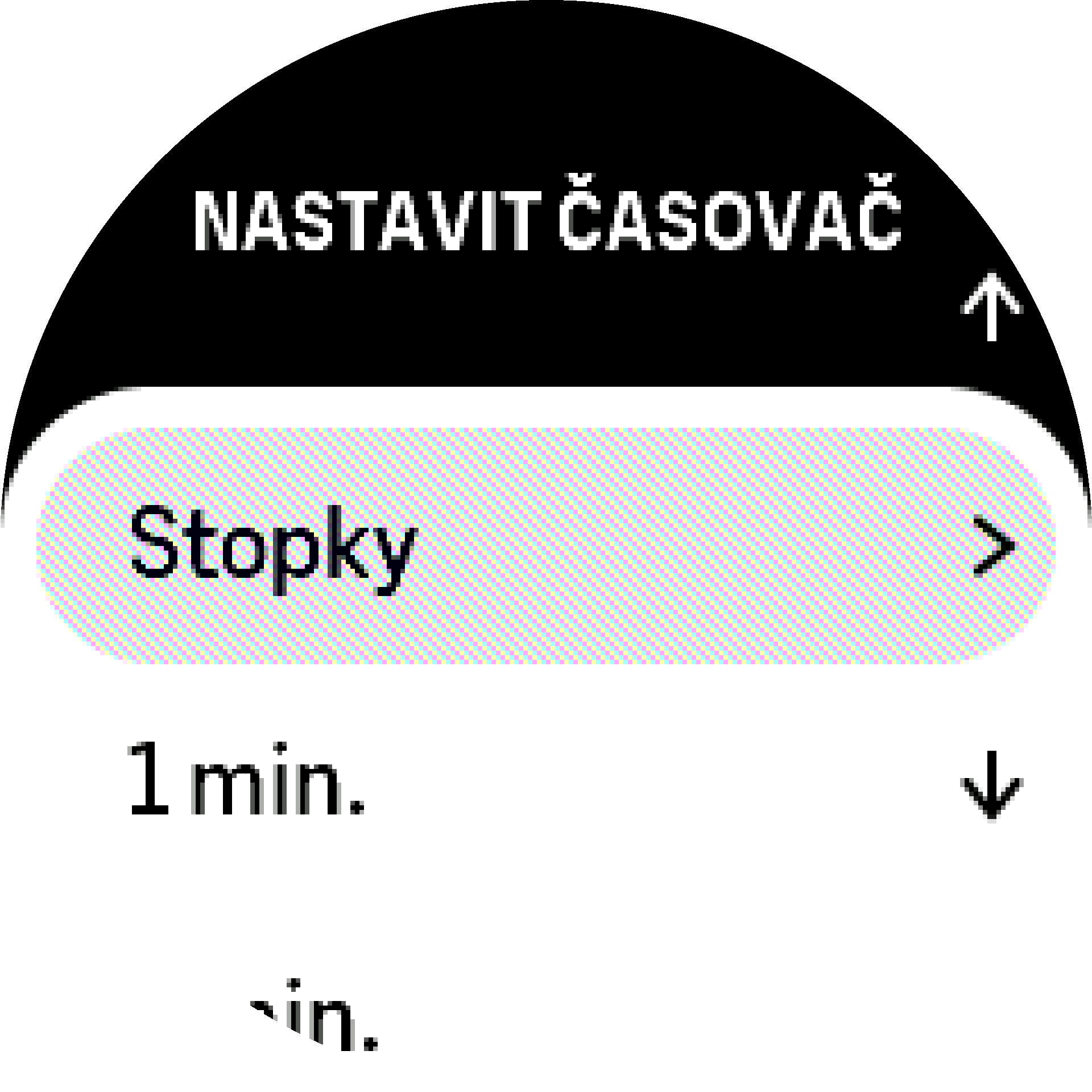 Možnosti widgetu měřiče času