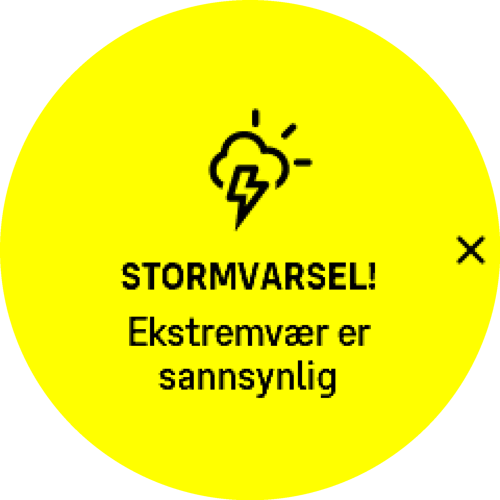 Stormalarm aktiv S9PP