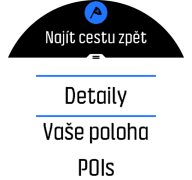 Přechod na podrobnosti funkce Najít cestu zpět – Spartan