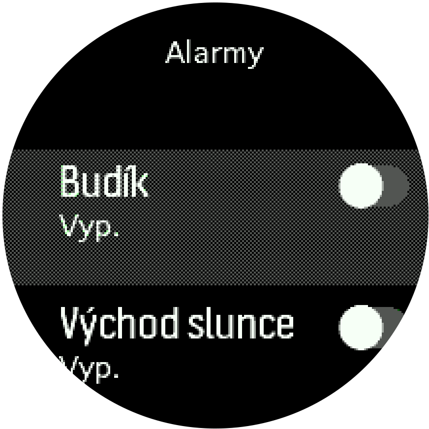 SunriseSunset alarm toggle Spartan Trainer