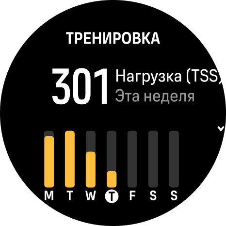 Виджет тренировки