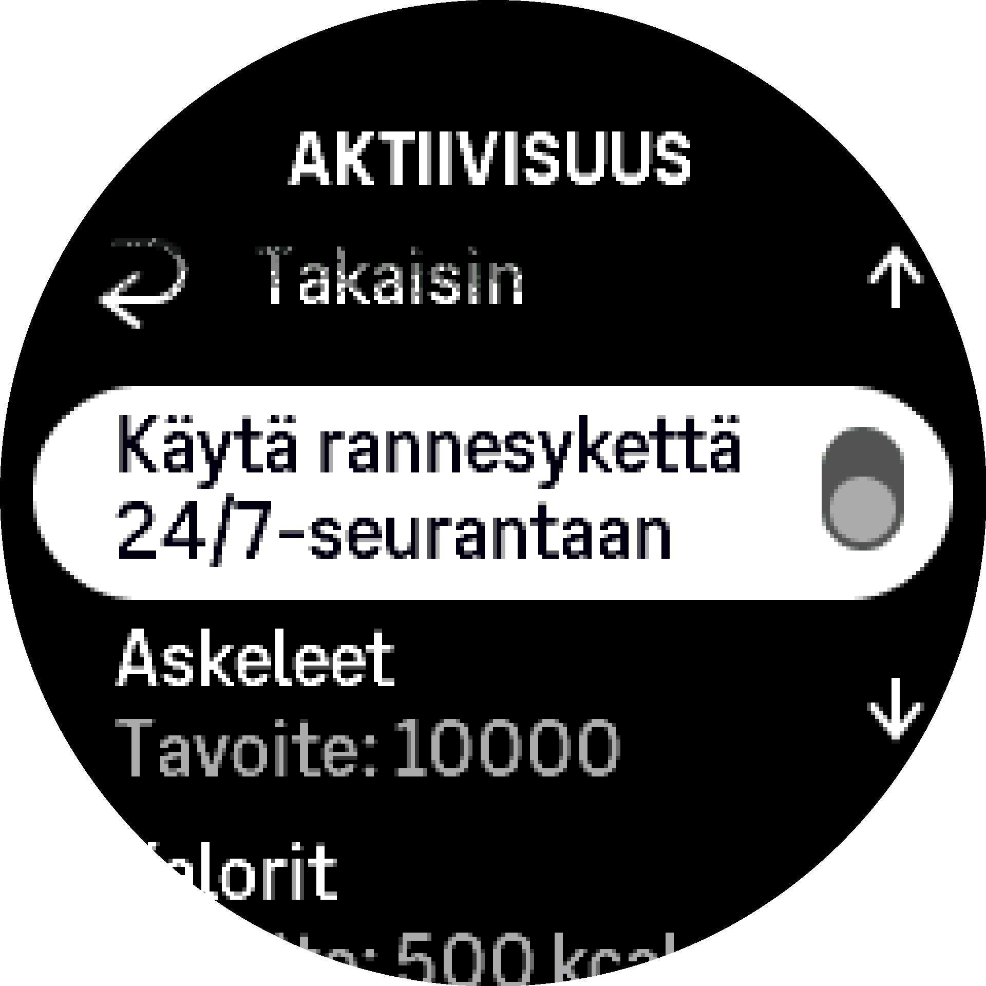 Sykeasetukset Aktivoi