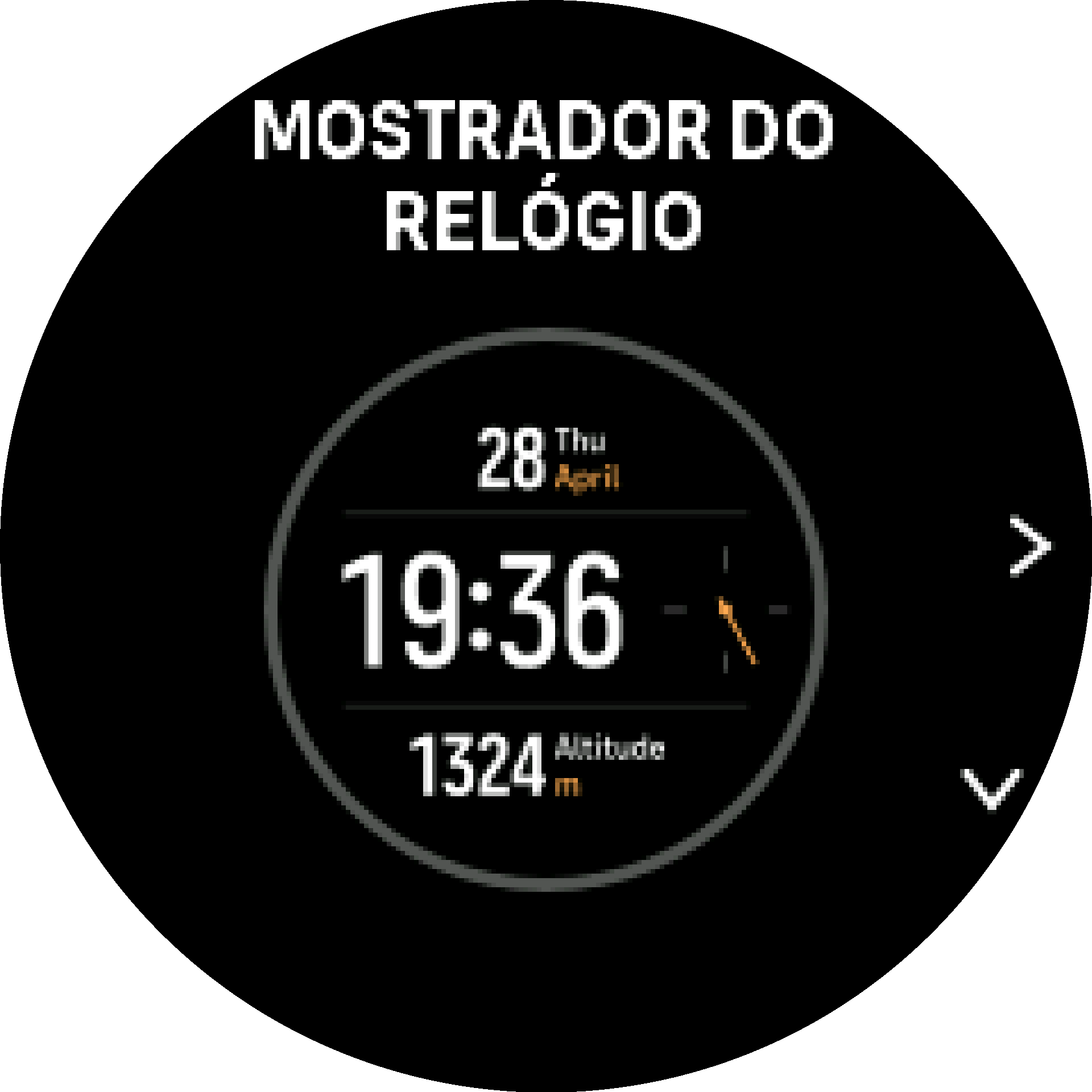 cor do mostrador do relógio S9PP