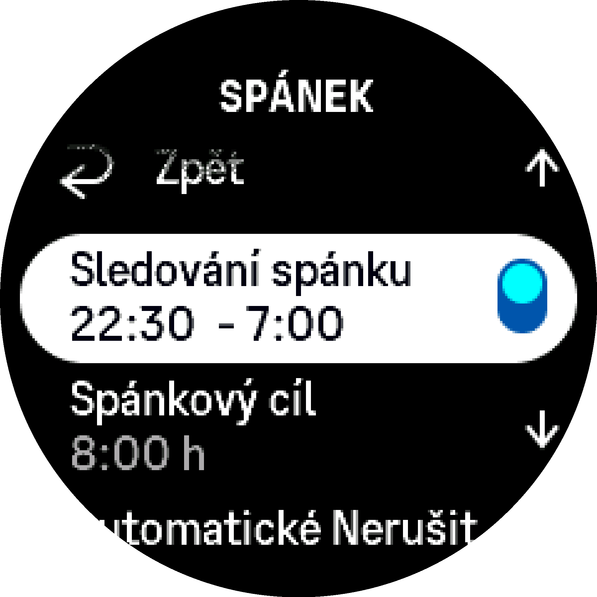Sledování spánku