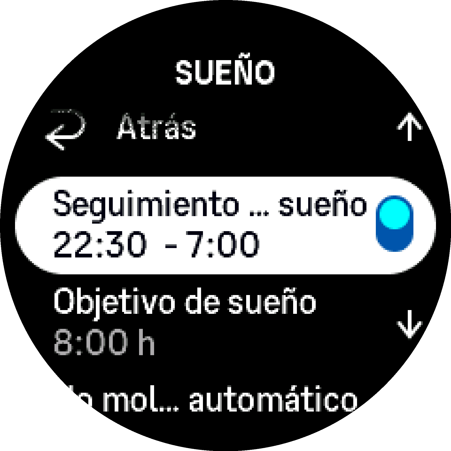 Seguimiento del sueño