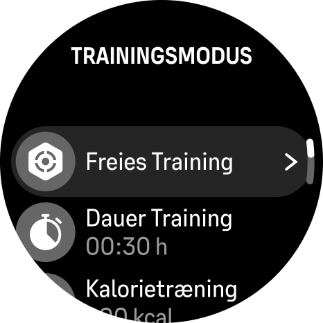 training mode