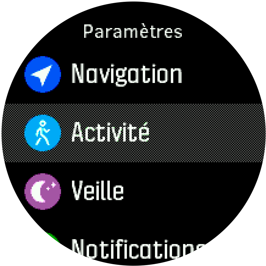 Menu des paramètres Spartan Trainer