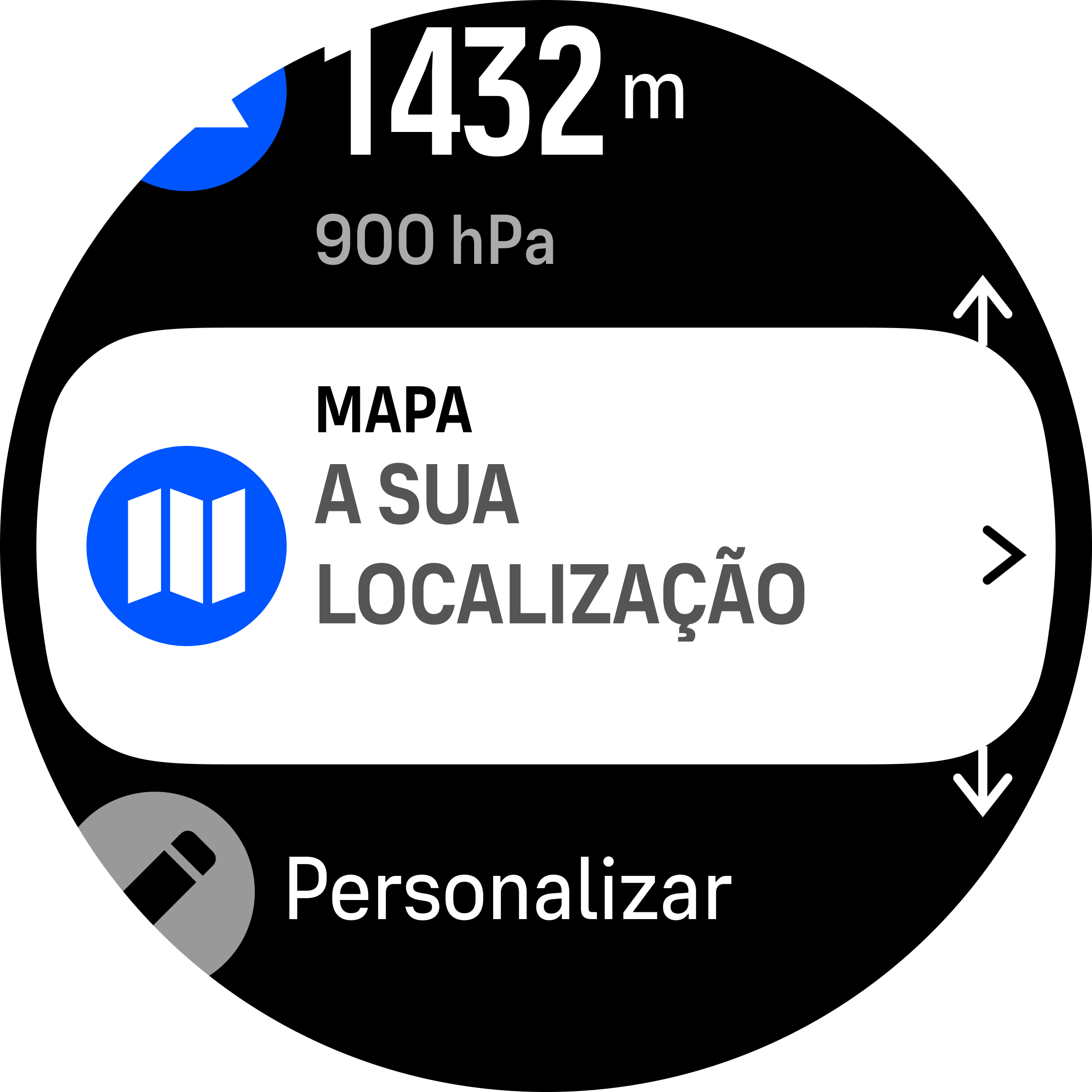 Item do menu do mapa