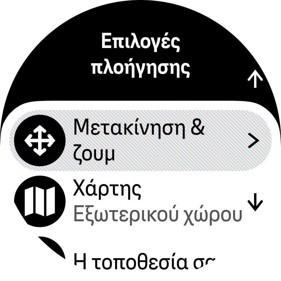 Επιλογές πλοήγησης Orca