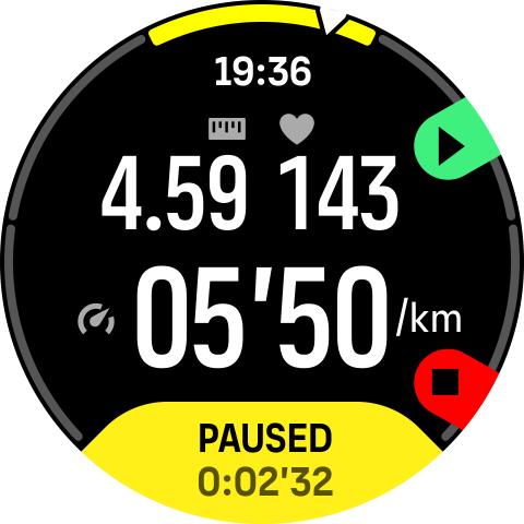 treening peatatud, uus