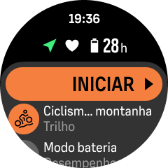 exercício iniciar Corrida