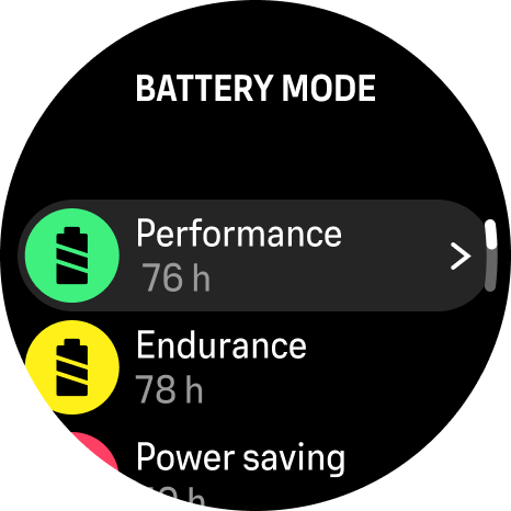 battery mode