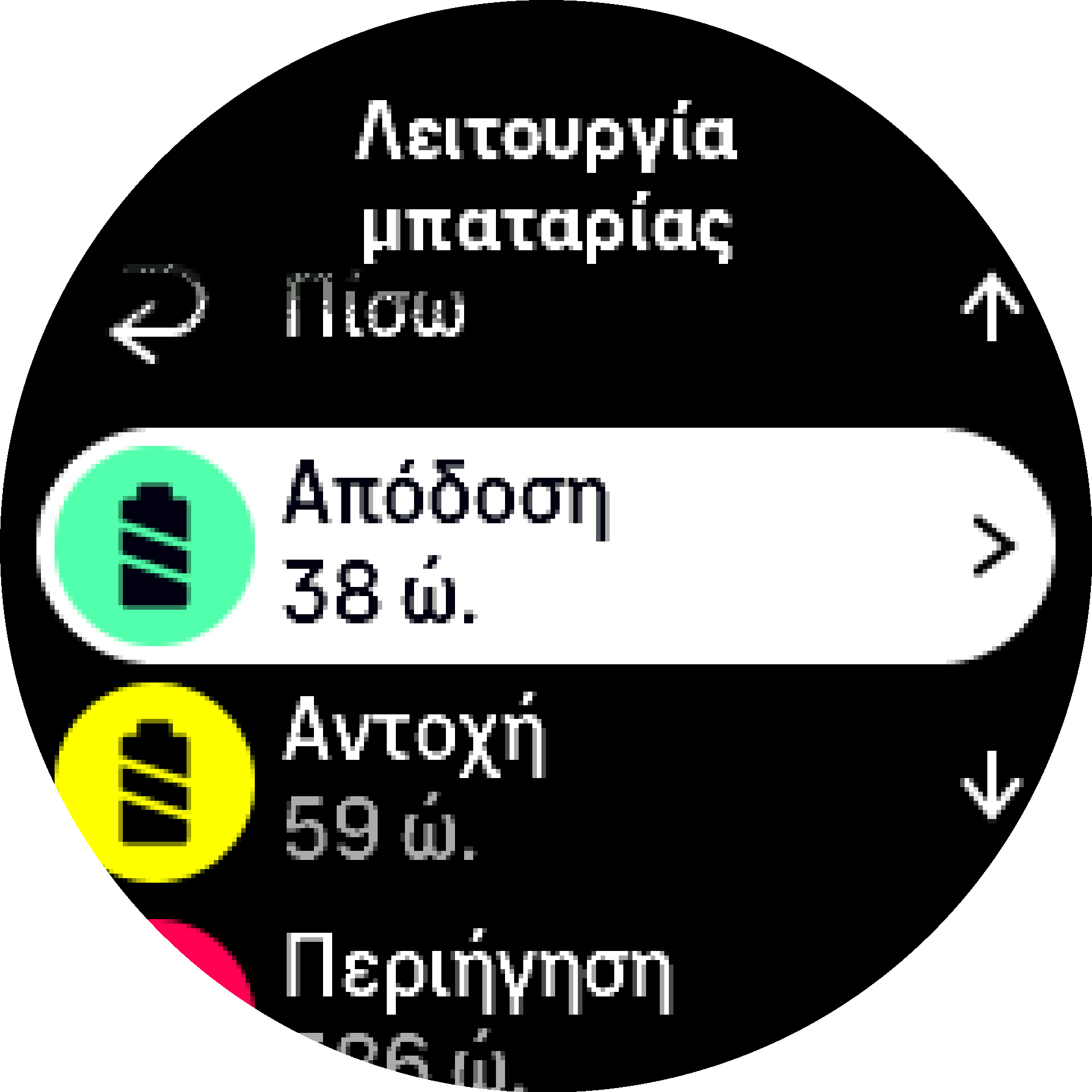 Λειτουργίες Μπαταρίας S9PP