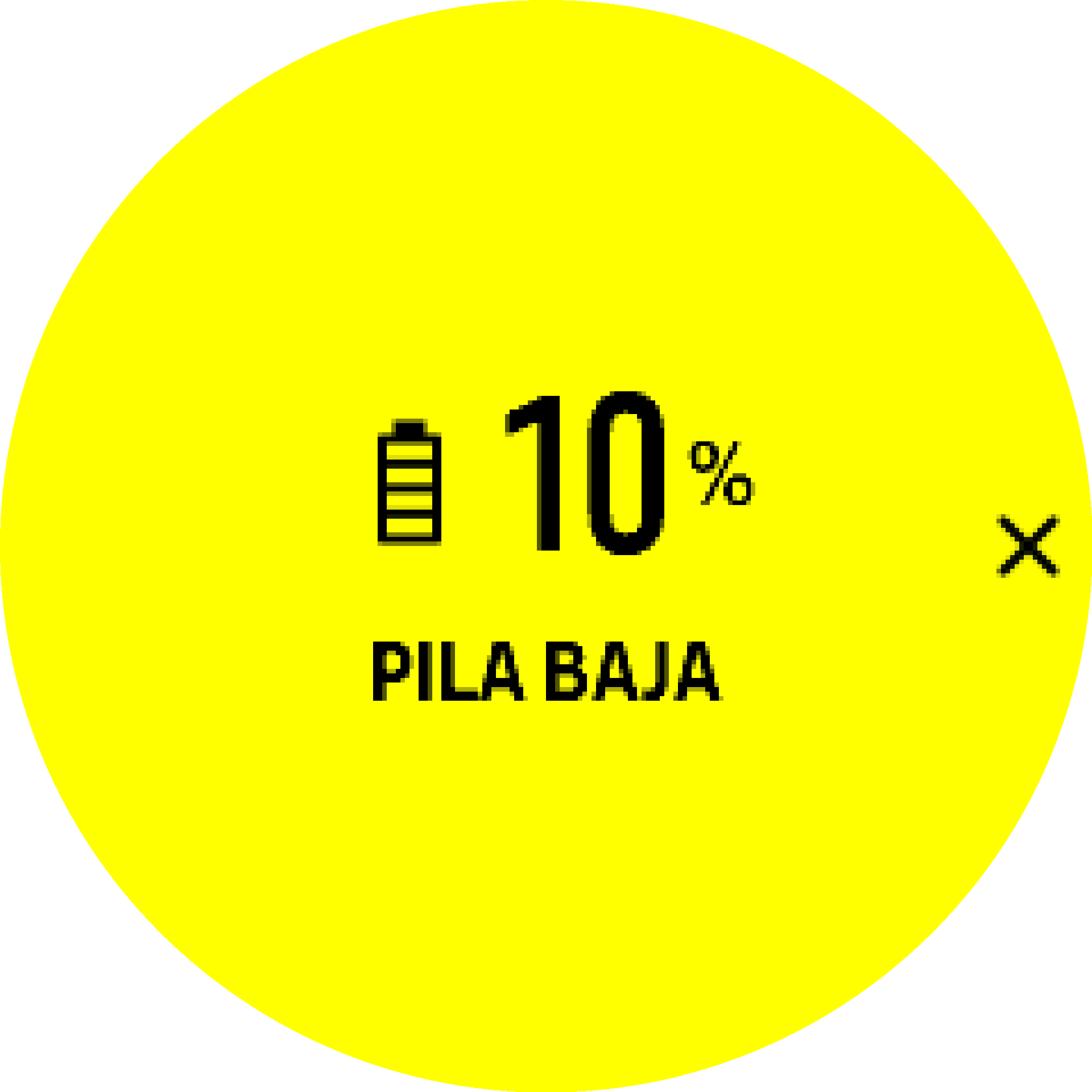 Advertencia de batería S9PP