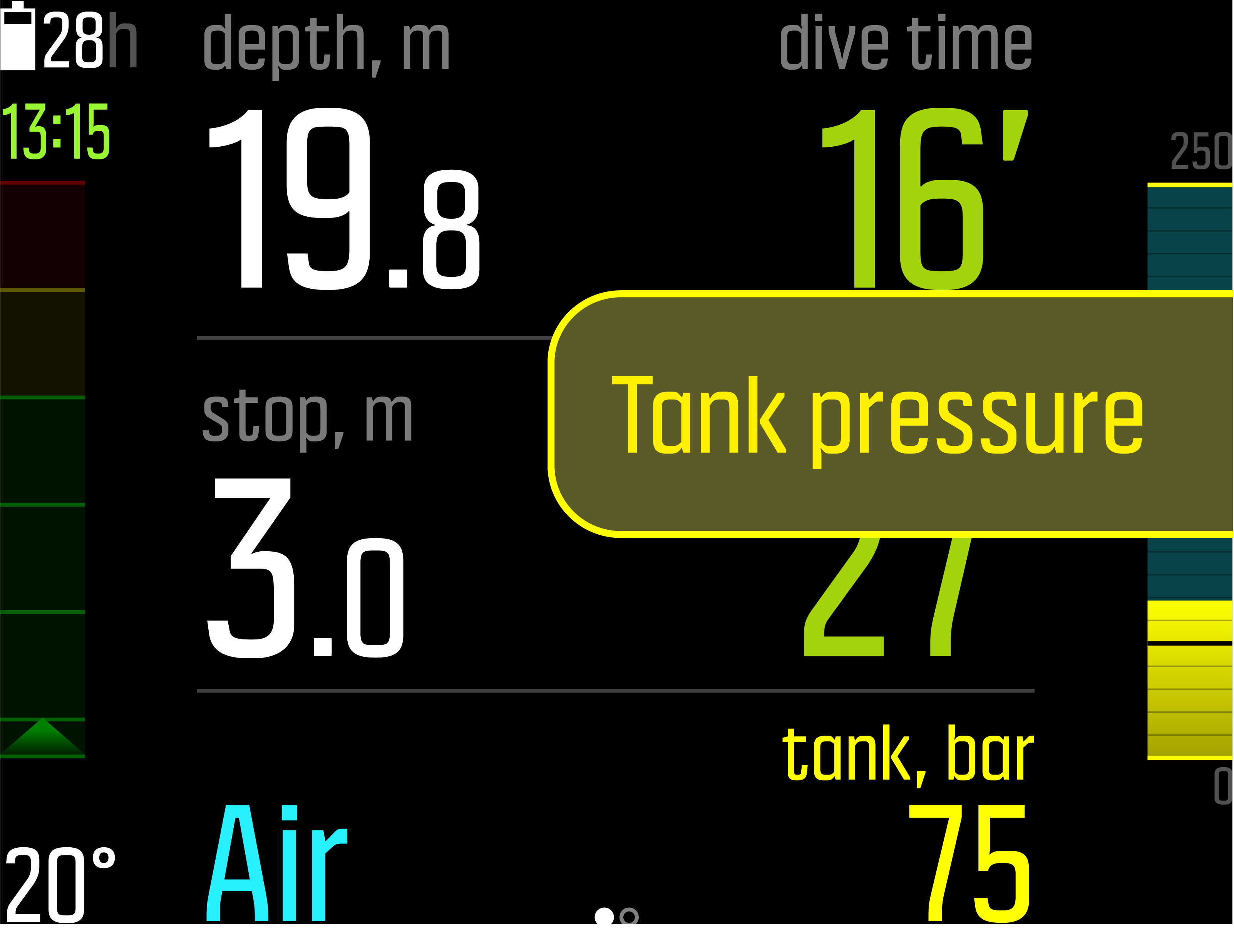 steel black tankp 75bar