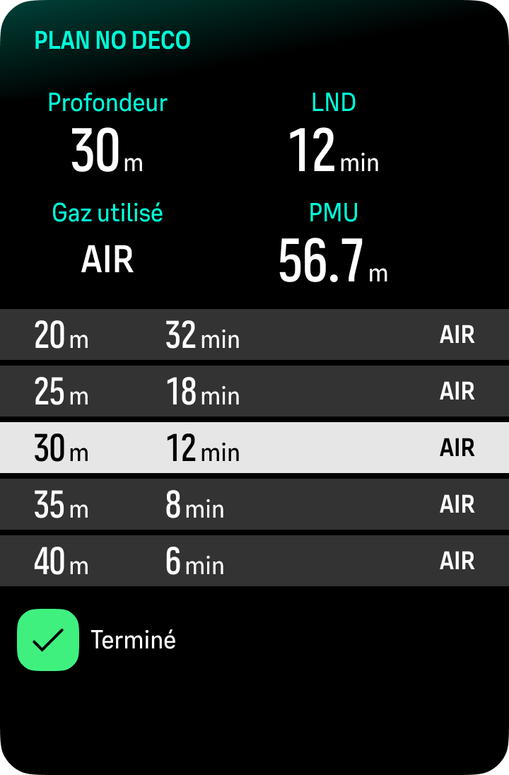 no decompression dive5