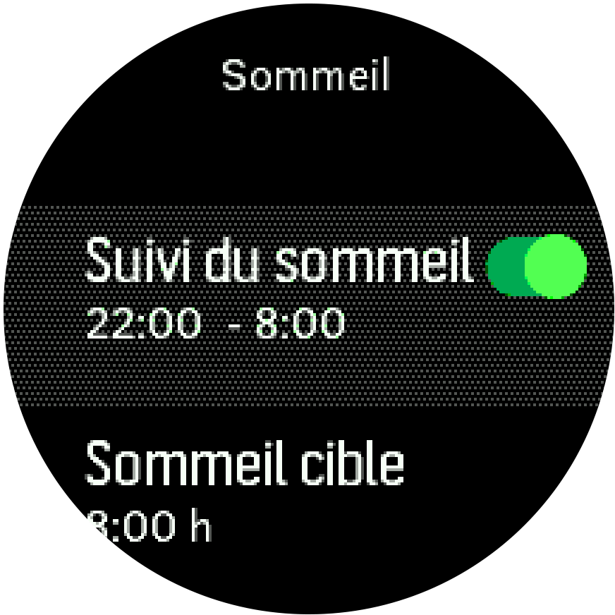 sleeptracking setting Trainer