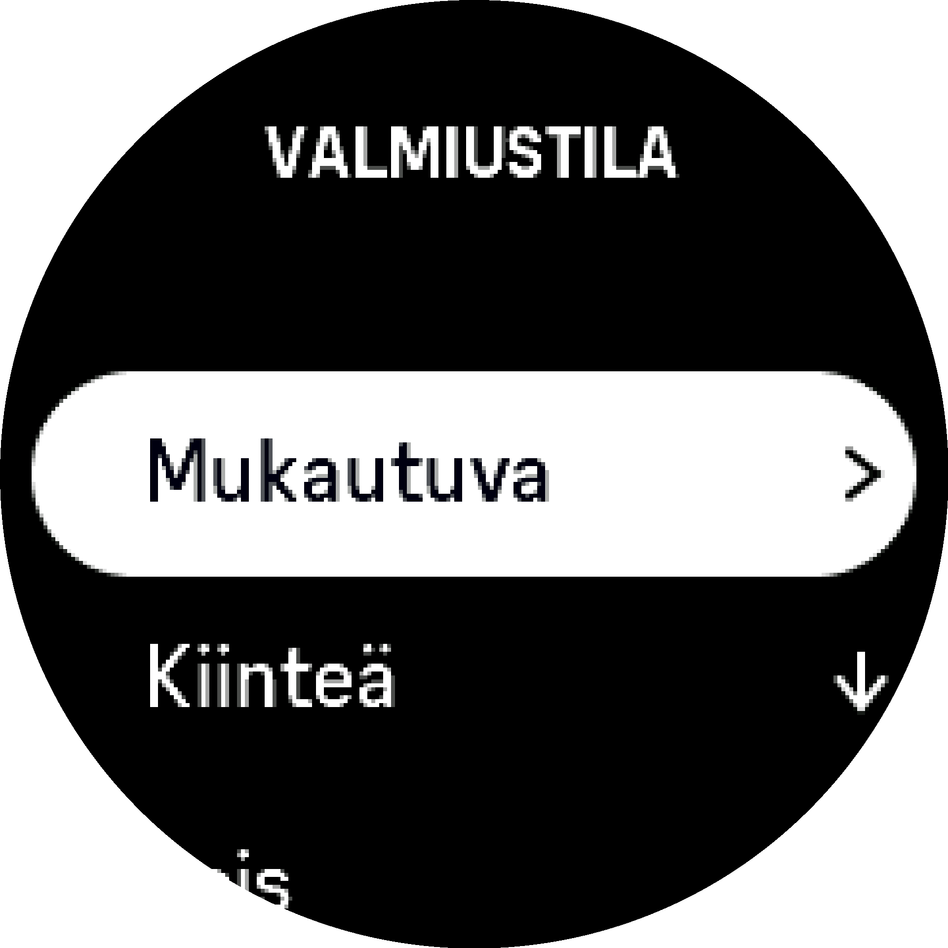 Taustavalon asetukset S9PP