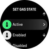 set gas state