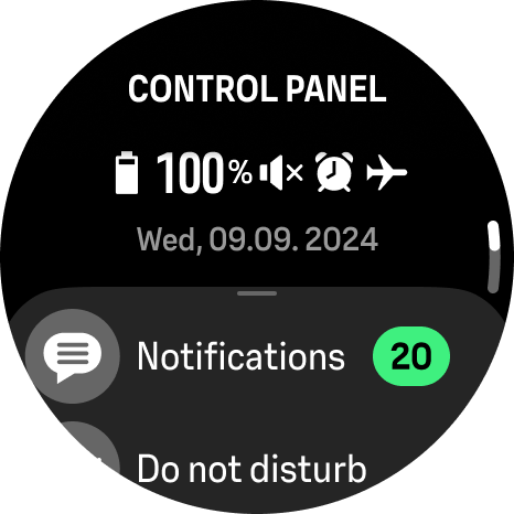 control panel
