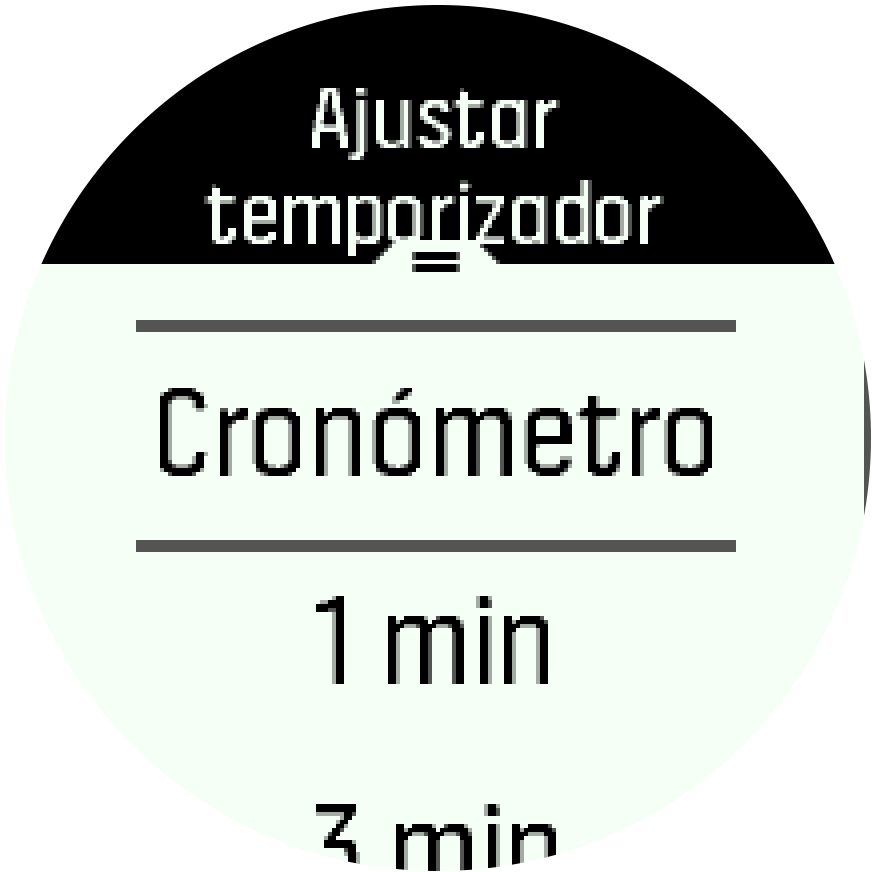 Countdown options Spartan Trainer