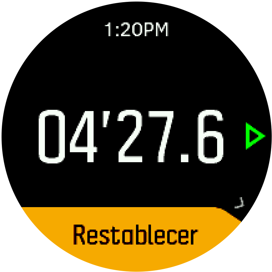 Stopwatch pause resume Trainer