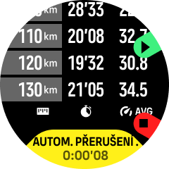 automatické přerušení závodu