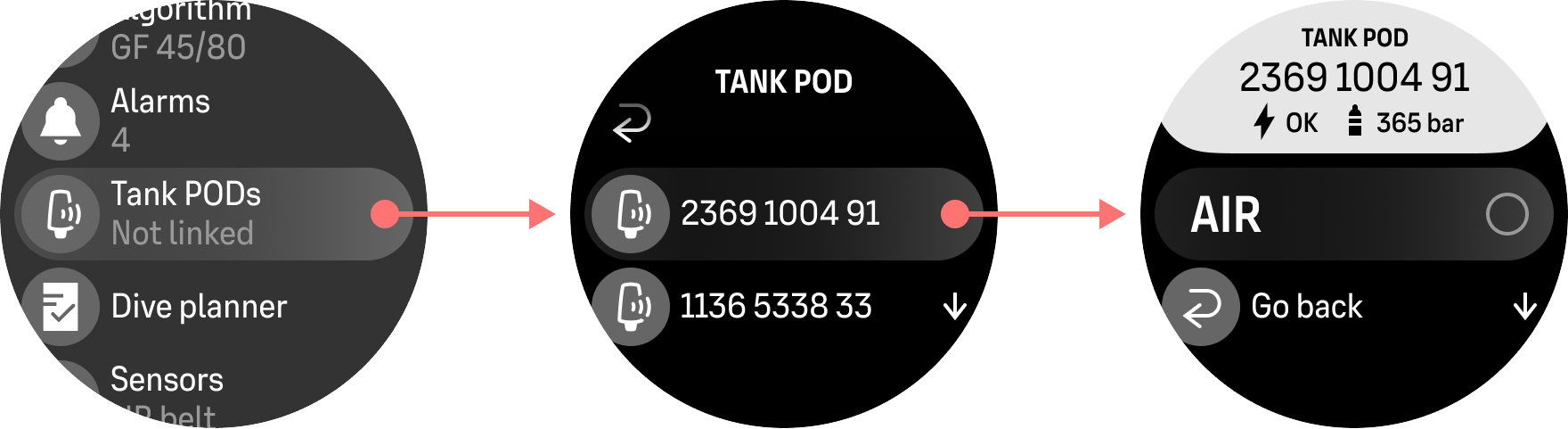 опции за гмуркане tank pod