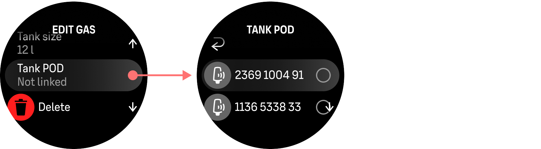 сдвояване на tank pod с газове