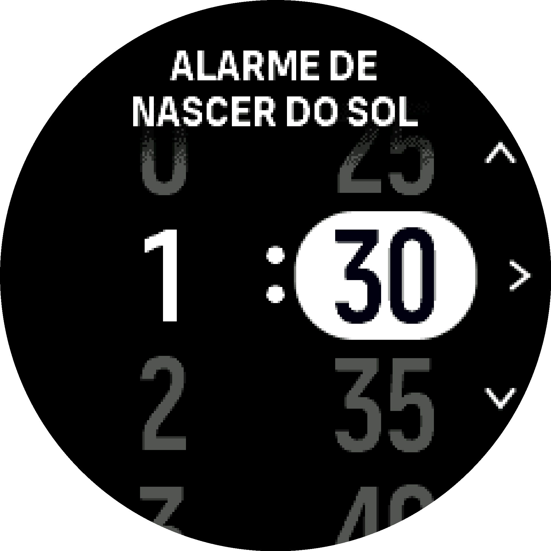 Horas antes do nascer/pôr-do-sol S9PP