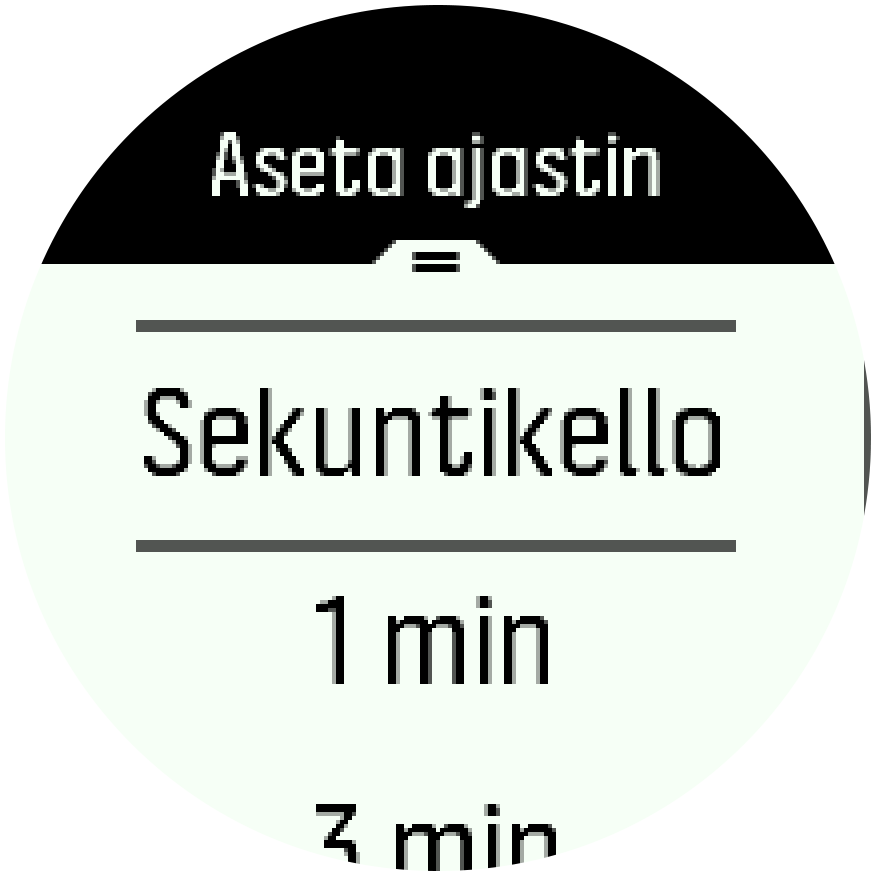 Countdown options Spartan Trainer