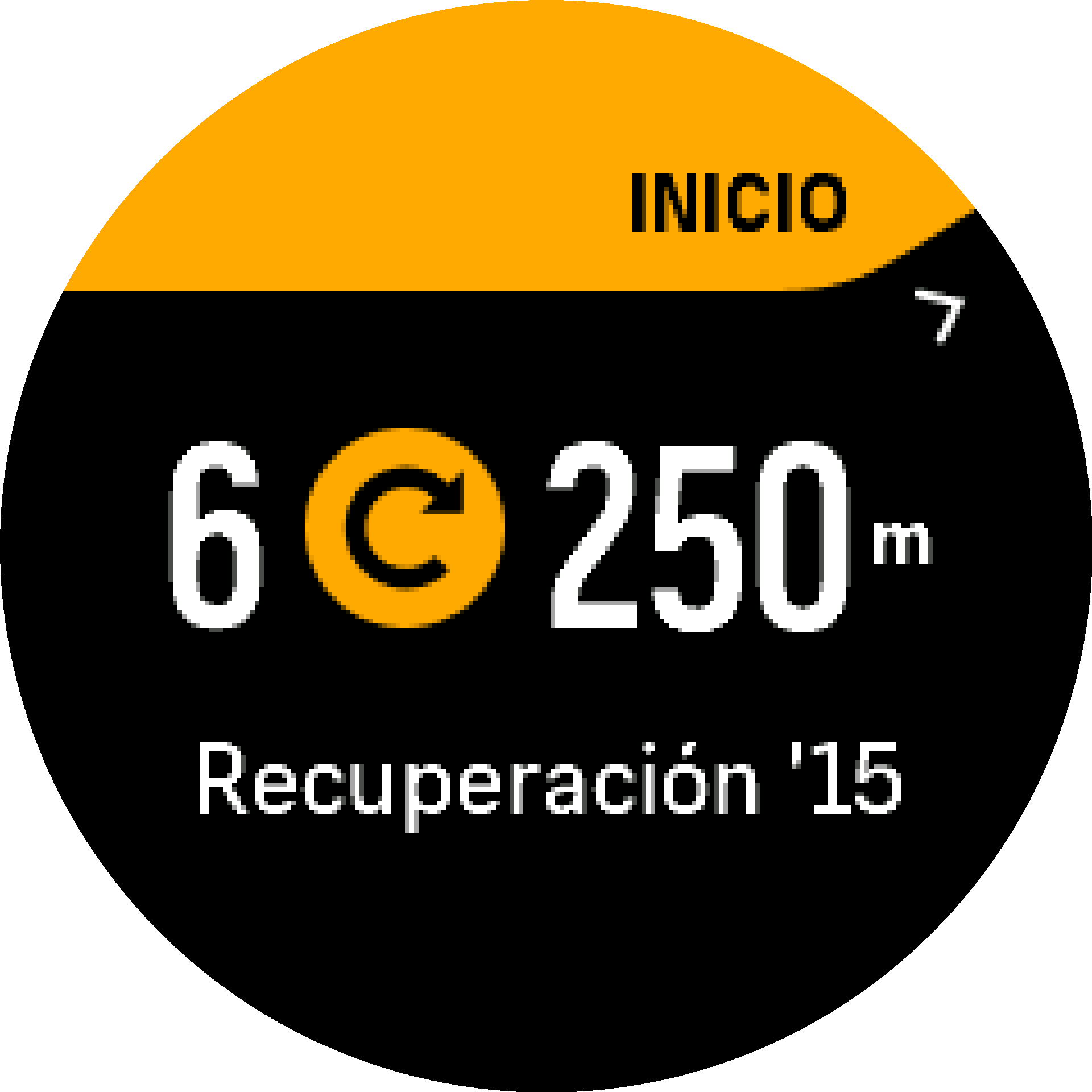 Comienzo del entrenamiento con intervalos S9PP