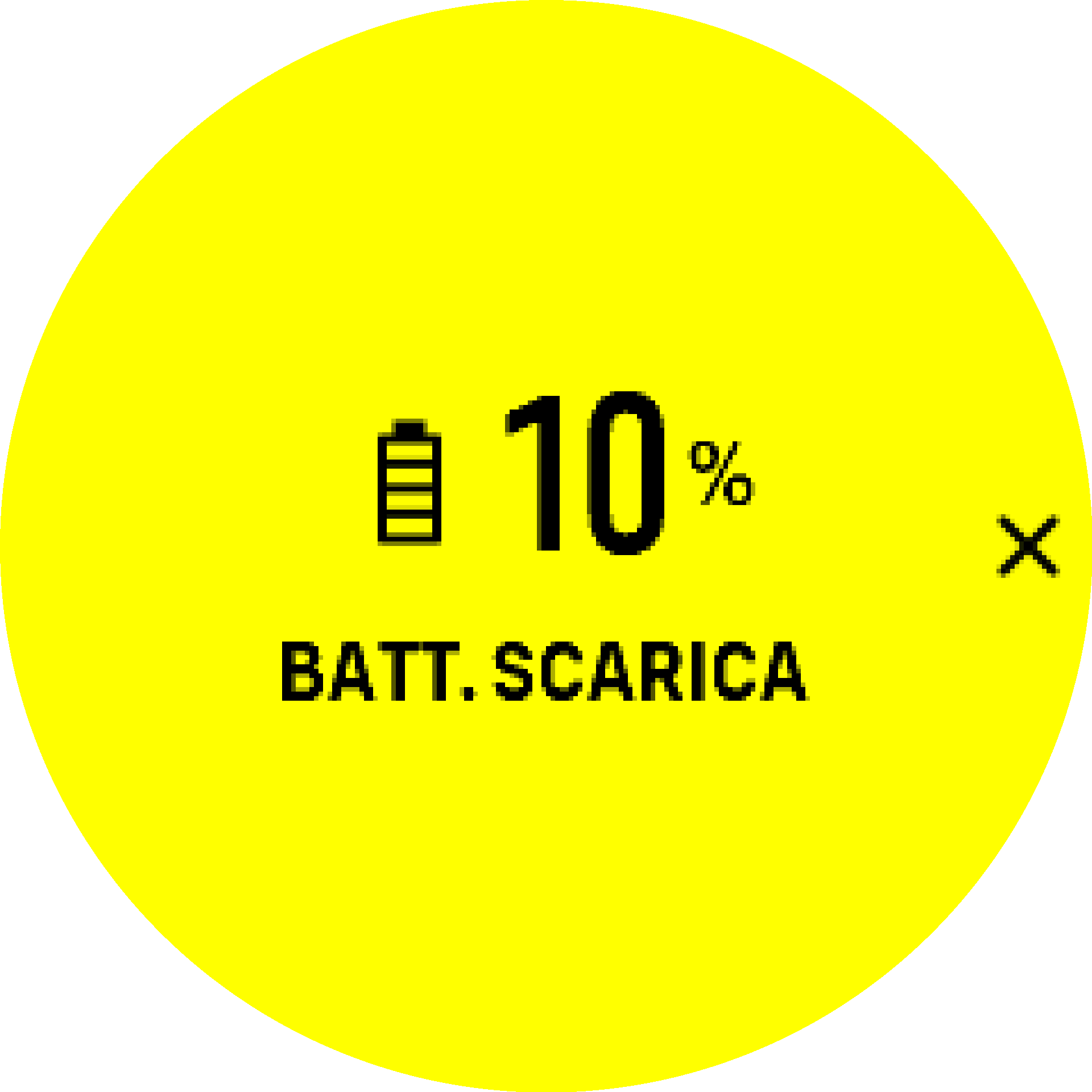 Avviso batteria S9PP