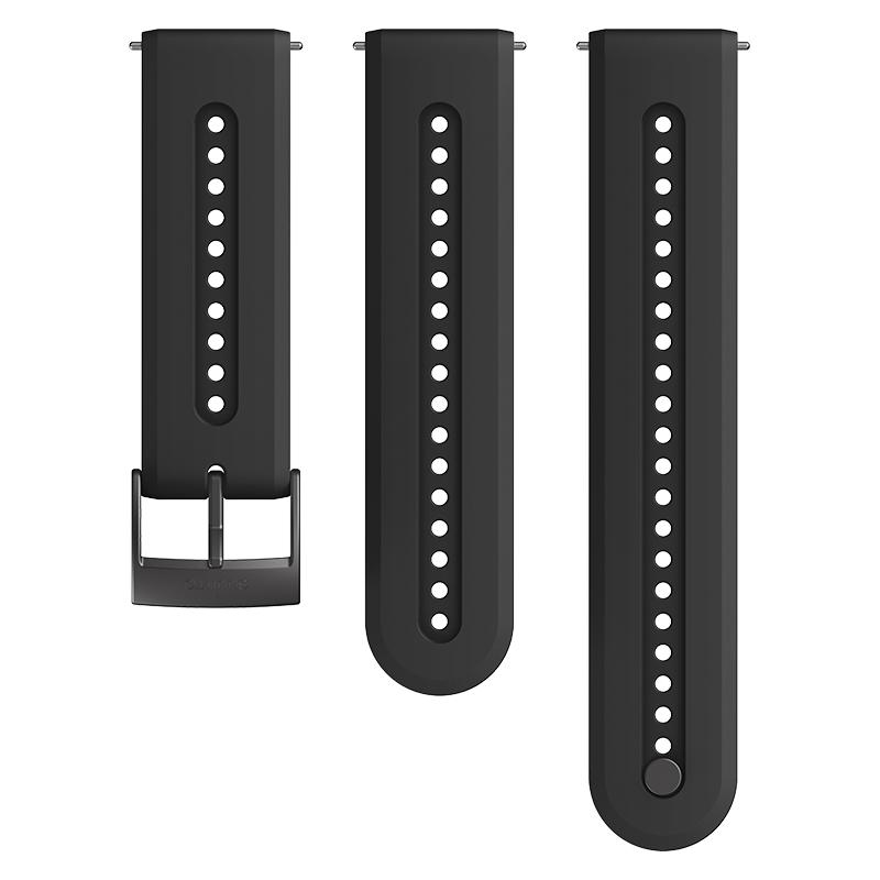 Suunto 24mm Athletic 7 Silicone Strap Charcoal Black Size S M