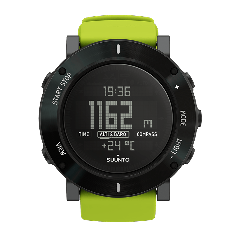 Suunto Core Lime Crush Outdoor watch with altimeter