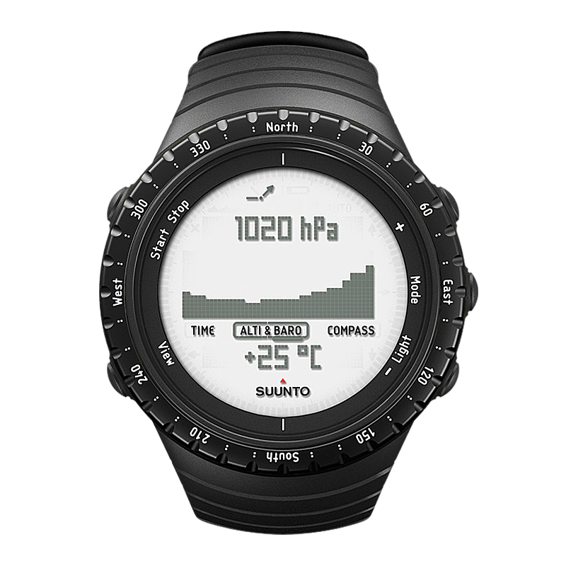 Suunto Core Regular Black Outdoor watch with barometer