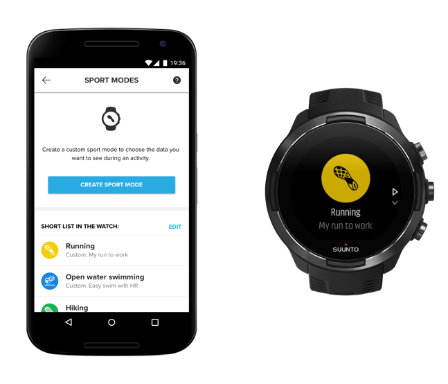 Suunto 앱(Android용)으로 사용자 정의 스포츠 모드 만들기 Suunto 앱(Android용)으로 사용자 정의 스포츠 모드 만들기
